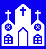 Kirche blau